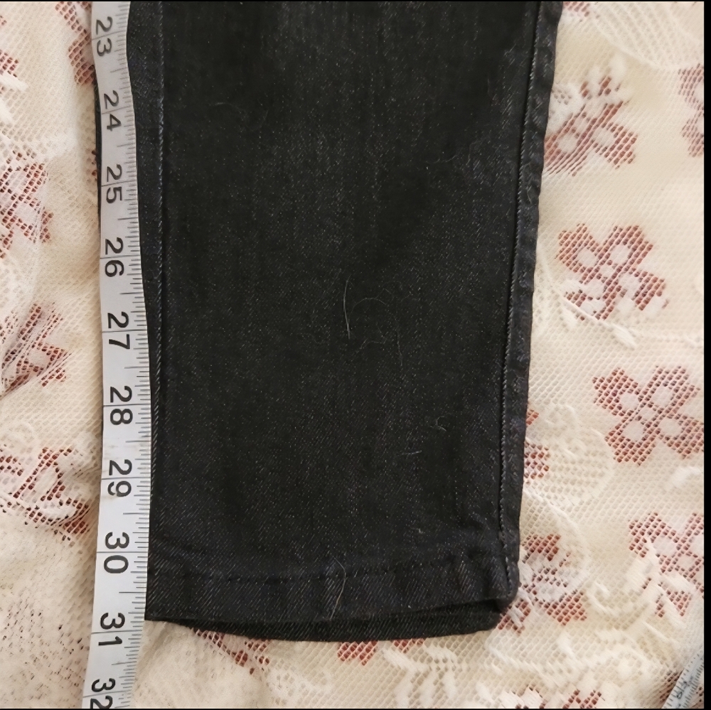 Modcloth High Rise NWOT Black Jeans Skinny Waist Size 6/27 Button Fly - Picture 13 of 13
